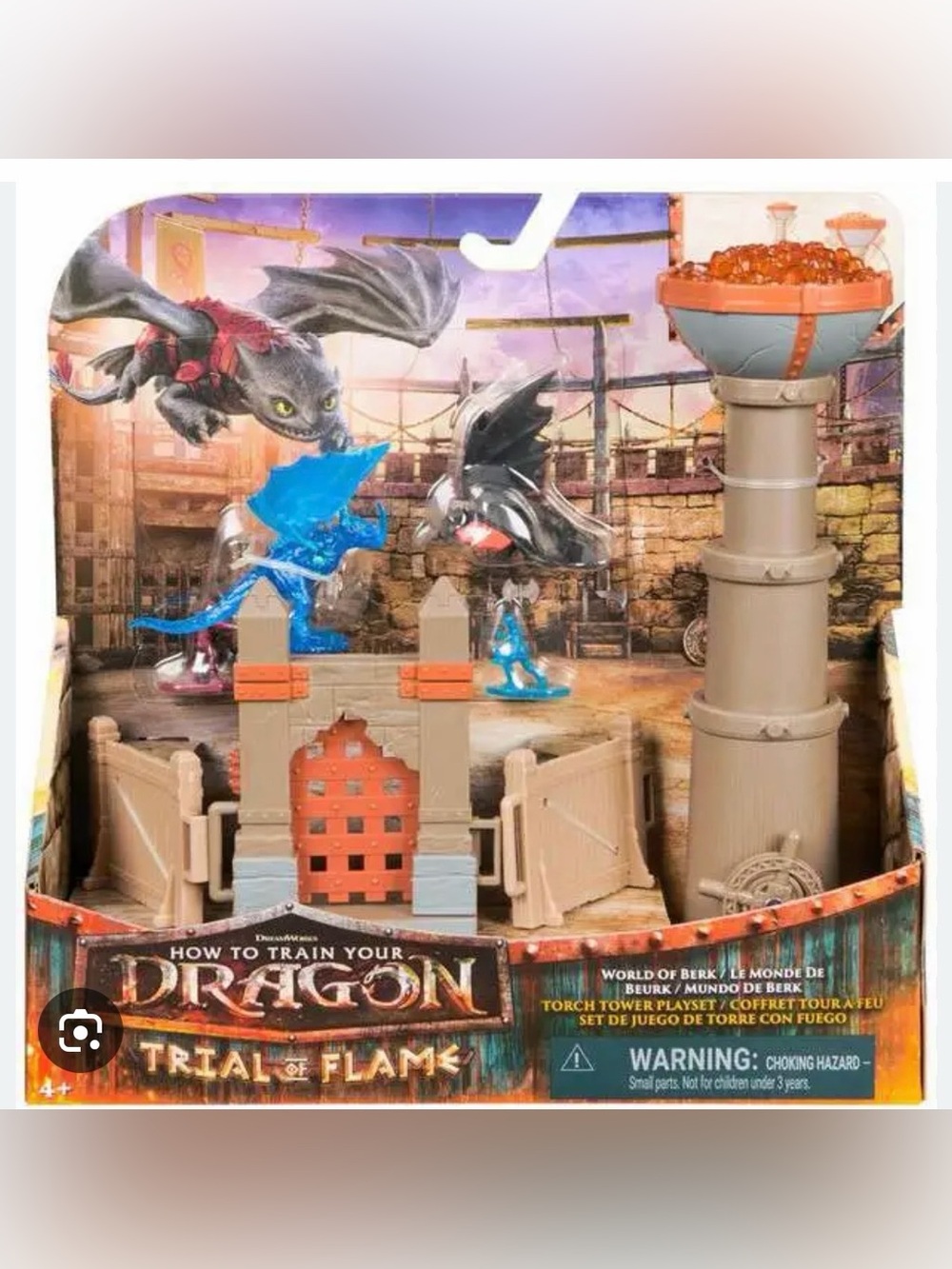 Dreamworks How to Train Your Dragon Arena Playset with dragons